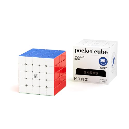 Yealvin Pocket-Serie Mini-Magnetischer Zauberwürfel Speed Cube für Kinder - Puzzlespiele und Denksportaufgaben Kollektion Enlightenment Cube (5×5 Magnetischer Zauberwürfel) von Yealvin