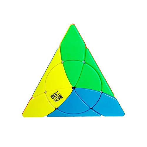 Yealvin Zauberwürfel Pyraminx Stickerless 3x3 Blütenblatt Pyramide Würfel Pyramide Speed Cube 3x3 Puzzle Würfel von Yealvin