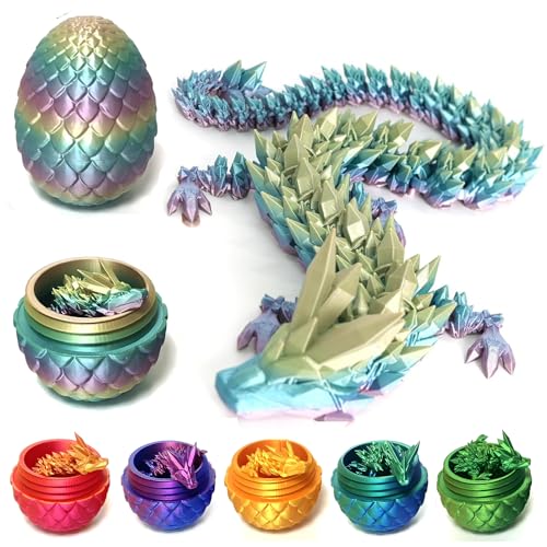 Yearsahrk 3D Gedrucktes Drachenei Geheimnisvolle Drachen Spielzeug Realistische Realistische Beweglicher Drachen Figuren Überraschung Easter Dracheneier Wohnkultur von Yearsahrk