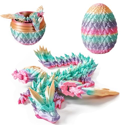 Yearsahrk 3D Gedrucktes Drachenei Geheimnisvolle Drachen Spielzeug Realistische Realistische Beweglicher Drachen Figuren Überraschung Easter Dracheneier Wohnkultur von Yearsahrk