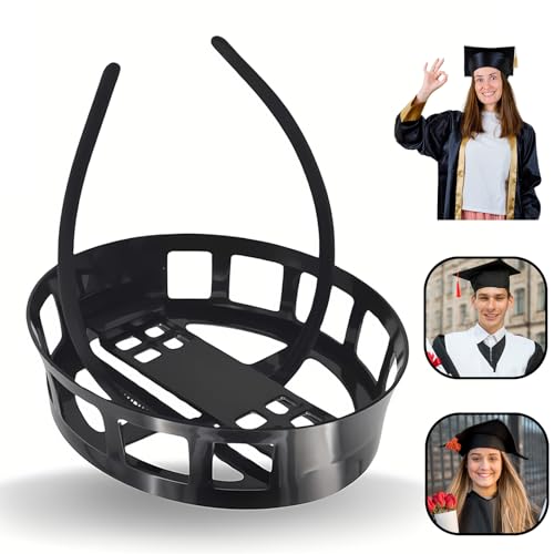 Yearsahrk Abschluss Hut Halter Secure Graduation Cap Headband Insert Absolventen Hut Festsetzung Haarreif Bachelor Hut Halter Graduation Cap Insert Headband Abschluss Zubehör (1 Stück) von Yearsahrk