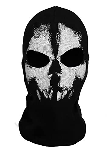 Yearsahrk Ghost Maske Call of Duty Totenkopf Maske Sturmmaske Sturmhaube Ski Gesichtsmaske Karneval Halloween Kostüm Cosplay Requisite (Ghost Maske-A06) von Yearsahrk