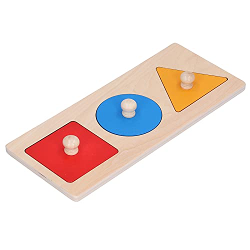 Bunte Geometrische Form Puzzle, Holz Matching Board Cognition Pädagogisches Spielzeug für, Verbessert Hand Auge Koordination, für Klassen Zimmer, zu Hause (DREI-Farben Bunte Geometrische Form Puzzle, Holz Matching Board Cognition Pädagogisches Spielzeug für, Verbessert Hand Auge Koordination, für Klassen Zimmer, zu Hause (DREI-Farben von Yechiry
