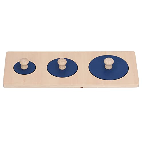 Bunte Geometrische Form Puzzle, Holz Matching Board Cognition Pädagogisches Spielzeug für, Verbessert Hand Auge Koordination, für Klassen Zimmer, zu Hause (Dreikreis-Verkleidung) von Yechiry
