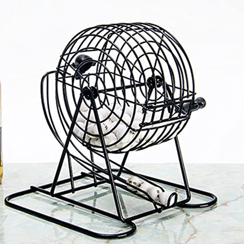 Cage Card Game Machine, Metal Rolling Cage Toy Cage Game Machine mit 75 Bällen Doppelt Verdickte Basisklasse Rolling Cage Card Game Machine für KTV -Party, Bar Party, Family Cage Card Game Machine, Metal Rolling Cage Toy Cage Game Machine mit 75 Bällen Doppelt Verdickte Basisklasse Rolling Cage Card Game Machine für KTV -Party, Bar Party, Family von Yechiry