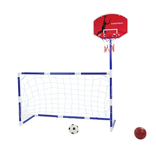 Yechiry 2 in 1 Basketball -Hoop & Fußball -Tor, Kleinkinder Fußballtor, Basketball Hoop für, die für Innen und Außengebrauch, Eltern Interaktive Spielzeug für Gesetzt Werden Yechiry 2 in 1 Basketball -Hoop & Fußball -Tor, Kleinkinder Fußballtor, Basketball Hoop für, die für Innen und Außengebrauch, Eltern Interaktive Spielzeug für Gesetzt Werden von Yechiry