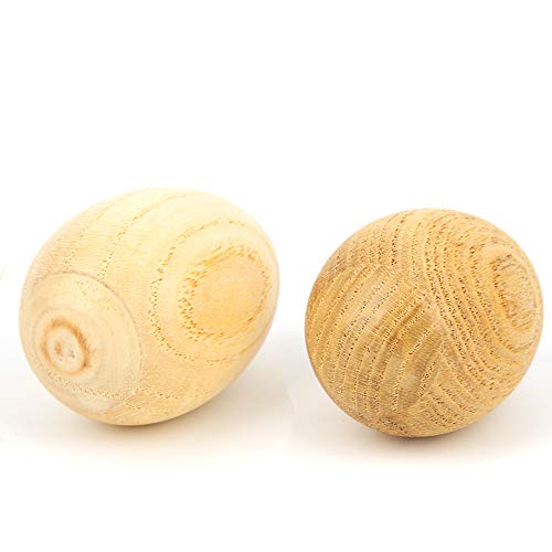 Yechiry 2pcs Hölzerne Eierschüttler, Baby -Musikinstrument mit Bequemem Griff, Enge Siegel für Kinder Im Vorschulalter (SY-62-Protokollfarbe) von Yechiry