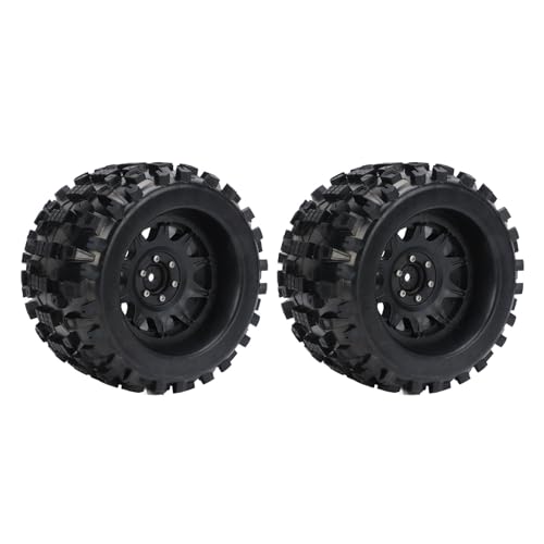 Yechiry 2pcs RC Car Hex -, Fernbedienungssteuerauto -DIY -Zubehör, 4x6,5 -Zoll -RC -LKW -Dicker -Gummi -Reifen mit 3 Spezifikumskombinern für 1/8 ARRMA, HPI, Tekno, MT410 von Yechiry