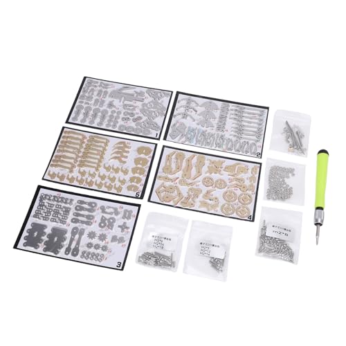 Yechiry 3D-Metallpuzzles, 3D-Metall-Skorpion-Modellbausatz Zum Zusammenbauen, DIY-Mechanischer Skorpion-Bausatz mit Farbenfrohem Galvanisierungsdesign, Lernspielzeug für Kinder (Gold) von Yechiry