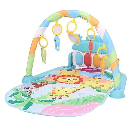 Yechiry Baby -Fitness -Spiele Matte, Bauchzeitmatte, Lehrreiches Babyspiel Gymnastikmatte, Einstellbare Babyaktivitätsmatte, Musikalisches Aktivitätszentrum mit Licht, und Spiele Klavier (Green) von Yechiry