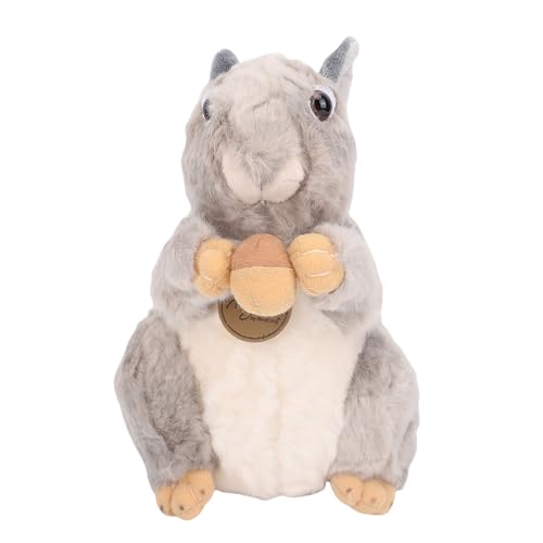 Yechiry Eichhörnchen -Plüschspielzeug, Niedliche Realistische Tierpuppe, Weiches, Lebensechtes Gefülltes Tier mit Posedble -Design für Kindersammler, Schreibtisch und Bücherregal von Yechiry