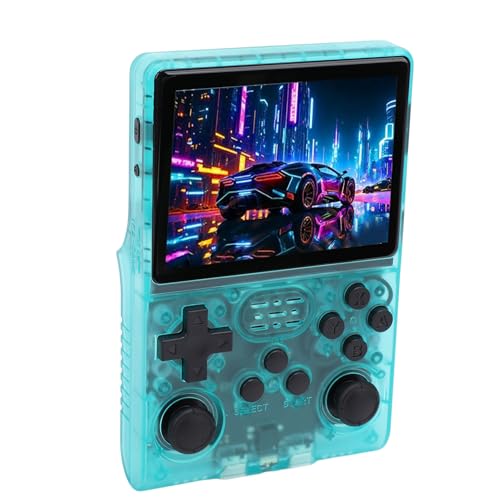 Yechiry Handheld Game Console Retro Video Gaming -Konsole Tragbare Tasche 3,5 Zoll IPS Bildschirm 30000 Spiele 256 GB Speicher 45 Emulatoren mit 3800mAh Akku für RK3326 CPU Mali G31MP (Transparentes Yechiry Handheld Game Console Retro Video Gaming -Konsole Tragbare Tasche 3,5 Zoll IPS Bildschirm 30000 Spiele 256 GB Speicher 45 Emulatoren mit 3800mAh Akku für RK3326 CPU Mali G31MP (Transparentes von Yechiry