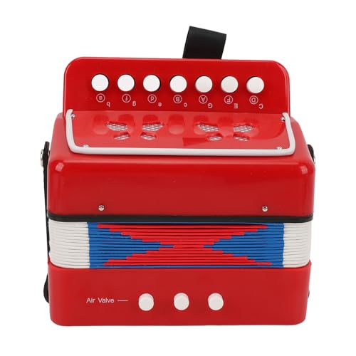 Yechiry Kinderakkordeon, 7 Keys Akkordeonspielzeug mit Seitengürtelschnalle, Leichtgewichtig und Tragbar, Mini -Musikinstrumente für Anfänger, Kinder, Kinder, Kleinkinder Yechiry Kinderakkordeon, 7 Keys Akkordeonspielzeug mit Seitengürtelschnalle, Leichtgewichtig und Tragbar, Mini -Musikinstrumente für Anfänger, Kinder, Kinder, Kleinkinder von Yechiry