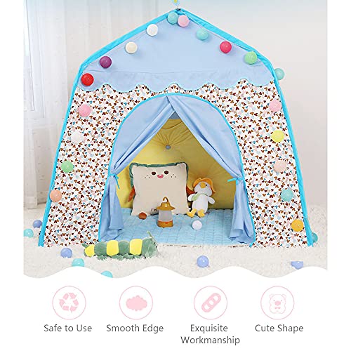 Yechiry Prinzessin Castle Play Tent, Rosa Spielen Zeltspiel -Feenzelt mit Tragetasche, Ideal für Mädchen Im Freien Im Freien Camping Großer Raum von Yechiry
