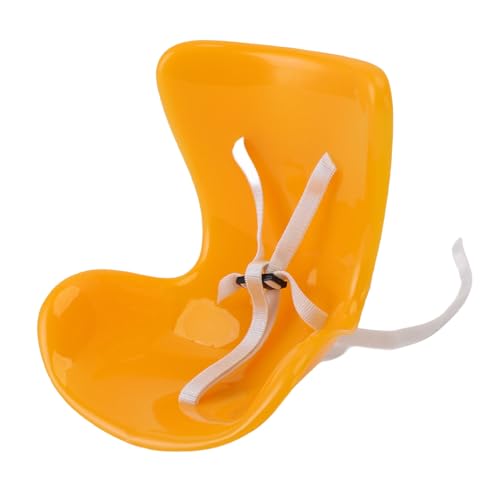 Yechiry Puppenautositz, Autosicherheitsplatz für Spielzeug, Sicherer Spielzeugfigursitz mit Gürtel für 17 cm Puppen, Air -Vent - -Ausstellungsständer, Blind Box -Lüfter und Sammler (Yellow) von Yechiry