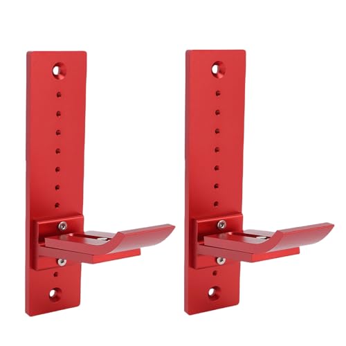 Yechiry RC Model Car Wall Display Hanger Alloy RC Car Stand Lagerregal für 1/18 1/16 1/10 1/8 1/5 Off -Straßen -Crawler -Fahrzeuge mit Vertikaler Raumauslastung (Rot) von Yechiry