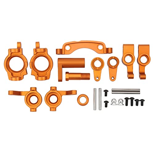 Yechiry RC Suspension Arm, Aluminiumlegierung RC -Autolenker Lenkbecher Hochfutterhängele Armbaubaugruppe Metall -Upgrade Teile Kit für ZD Racing 10 1/10 (ORANGE) von Yechiry