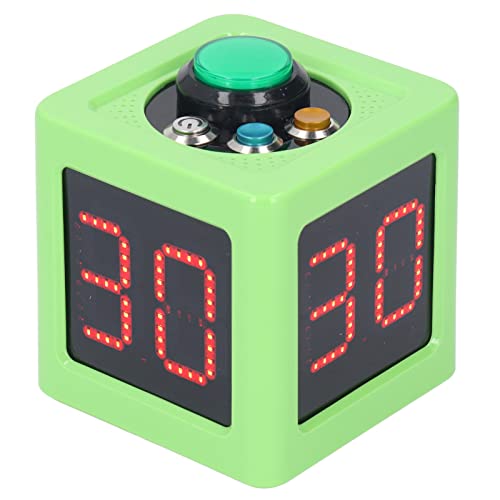 Yechiry Würfel-Timer, 1,4 Zoll 4-Seitiger Digitaler Pomodoro-Timer, Countdown-Uhr | Produktivitätstools für Private Poker-Schach-Casinos (Green) von Yechiry