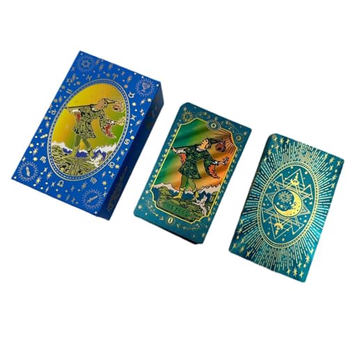 Blue Moon Tarot Karten - wasserdicht klassisches Tarot Cards-Set, 12x7 cm - für anfänger inklusive englischer Anleitung von Yedaoiu