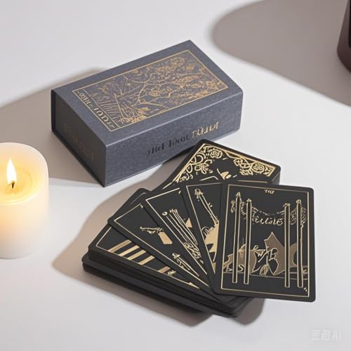 Tarot Cards- Tarotkarten für Anfänger-Black tarotkarten von Yedaoiu