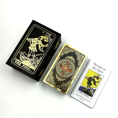 Tarot Karten-Klassische Wet TarotKarte mit Sechseck - wasserdicht, Tarot Cards, 7x12 cm - für Anfänger geeignet von Yedaoiu