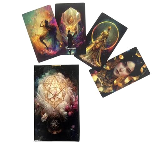 Yedaoiu 12X7cm Landschaft Tarot, Sohn von Arakno Tarot, Kosmische Mond Tarot, Gold Tarotkarten, Wahrsagung, Vorhersage und Geschenke für Familientreffen auf der Reise der Farben-A Yedaoiu 12X7cm Landschaft Tarot, Sohn von Arakno Tarot, Kosmische Mond Tarot, Gold Tarotkarten, Wahrsagung, Vorhersage und Geschenke für Familientreffen auf der Reise der Farben-A von Yedaoiu