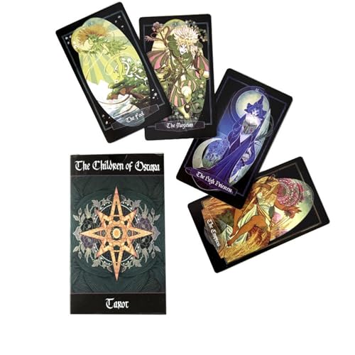 Yedaoiu Frühlings-Tagundnachtgleiche Söhne Tarotkarten - 78 Karten mit englischer Anleitung, 260g Premium-Karton, Mystische Divination & Sammlerstück von Yedaoiu