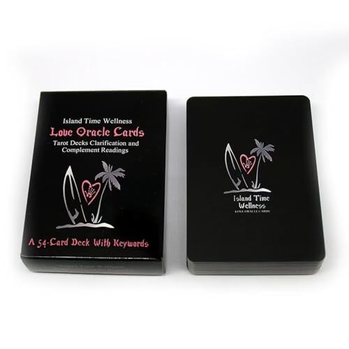 Yedaoiu Oracle-Karte für Liebe, Gesundheit und Heilung - 54 englische Karten für Selbstreflexion (10x6,3 cm)-Black von Yedaoiu