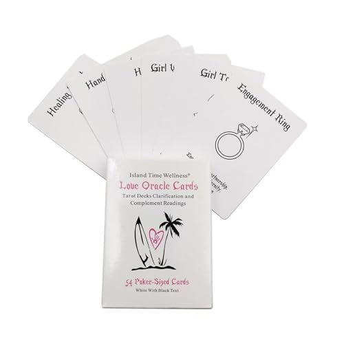 Yedaoiu Oracle-Karte für Liebe, Gesundheit und Heilung - 54 englische Karten für Selbstreflexion (10x6,3 cm)-White von Yedaoiu