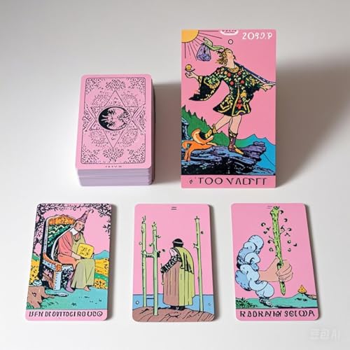 Yedaoiu Pink Roségoldene Tarotkarten,Deck Zukünftige Weissagung78 Goldfolie, Klassisches Tarot-Deck, Zukunftsweisendes Spiel Mit Handbuch Für Anfänger Und Profis,Rosa Yedaoiu Pink Roségoldene Tarotkarten,Deck Zukünftige Weissagung78 Goldfolie, Klassisches Tarot-Deck, Zukunftsweisendes Spiel Mit Handbuch Für Anfänger Und Profis,Rosa von Yedaoiu