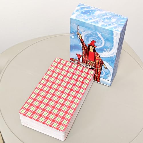 Yedaoiu Rider-Waite Tarot Deck Winter Edition | Jumbo 12x7cm Karten | 78 Karten mit Leitfaden Anfänger & Sammler von Yedaoiu