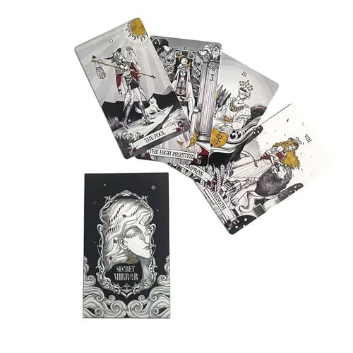 Yedaoiu Tarotkarten-12X7 cm Secret Mirror Tarot、Tarotkarten mit Buch für anfänger、Tarotkarten mit Buch für anfänger Crowley Yedaoiu Tarotkarten-12X7 cm Secret Mirror Tarot、Tarotkarten mit Buch für anfänger、Tarotkarten mit Buch für anfänger Crowley von Yedaoiu