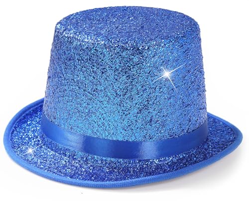 YeeHeen Zylinderhüte Glänzender Magierhut viktorianische Kappe für Jungen und Mädchen, Seeblau YeeHeen Zylinderhüte Glänzender Magierhut viktorianische Kappe für Jungen und Mädchen, Seeblau von YeeHeen