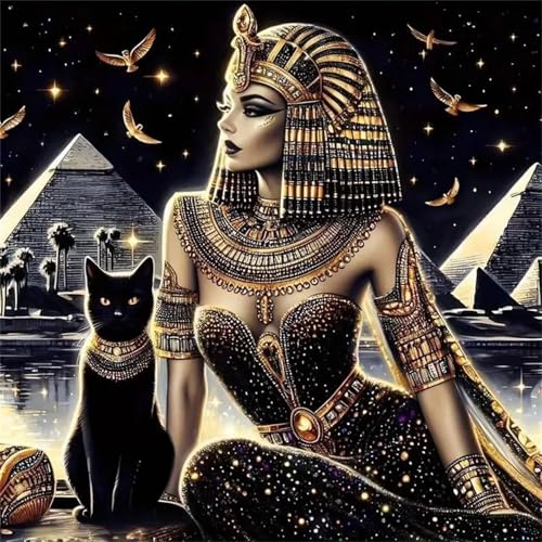 1000 Teile Puzzle für Erwachsene mit Ägyptische Frau Katze Puzzles, EIN Herausforderndes Rätsel,Puzzles für Die Ganze Familie,1000 DIY Kunst Puzzle Home Dekoration Geschenke von Yeecer