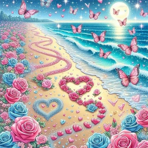 1000 Teile Puzzle für Erwachsene mit Blume Strand Schmetterling Puzzles, EIN Herausforderndes Rätsel,Puzzles für Die Ganze Familie,1000 DIY Kunst Puzzle Home Dekoration Geschenke von Yeecer