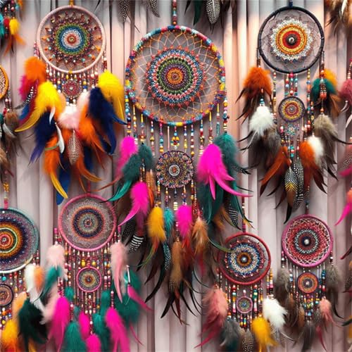 1000 Teile Puzzle für Erwachsene mit Bunte Traumfänger Puzzles, EIN Herausforderndes Rätsel,Puzzles für Die Ganze Familie,1000 DIY Kunst Puzzle Home Dekoration Geschenke von Yeecer