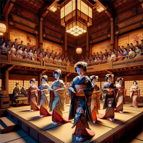 1000 Teile Puzzle für Erwachsene mit Japanische Klassische Geisha Puzzles, EIN Herausforderndes Rätsel,Puzzles für Die Ganze Familie,1000 DIY Kunst Puzzle Home Dekoration Geschenke von Yeecer