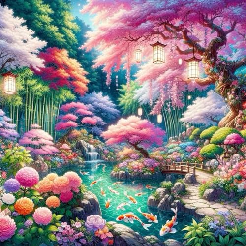 1000 Teile Puzzle für Erwachsene mit Japanische Parklandschaft Puzzles, EIN Herausforderndes Rätsel,Puzzles für Die Ganze Familie,1000 DIY Kunst Puzzle Home Dekoration Geschenke von Yeecer