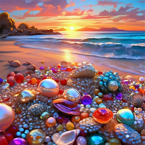 1000 Teile Puzzle für Erwachsene mit Landschaft Strandperlen Puzzles, EIN Herausforderndes Rätsel,Puzzles für Die Ganze Familie,1000 DIY Kunst Puzzle Home Dekoration Geschenke von Yeecer