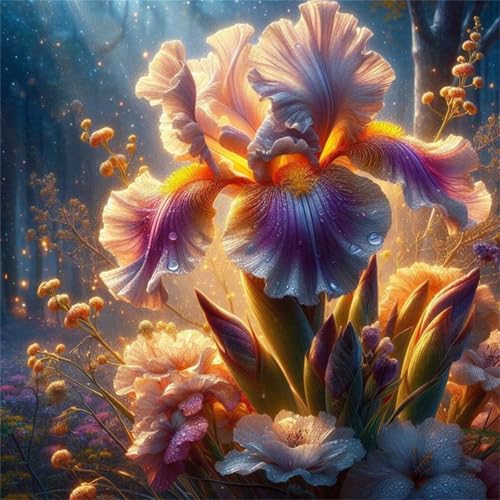 1000 Teile Puzzle für Erwachsene mit Landschafts-Iris Puzzles, EIN Herausforderndes Rätsel,Puzzles für Die Ganze Familie,1000 DIY Kunst Puzzle Home Dekoration Geschenke von Yeecer