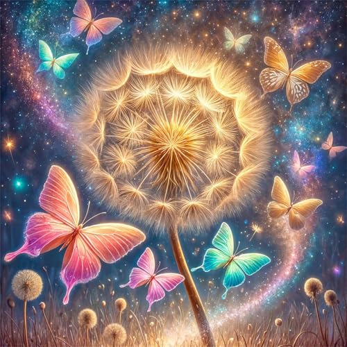1000 Teile Puzzle für Erwachsene mit Löwenzahn Schmetterling Blume Puzzles, EIN Herausforderndes Rätsel,Puzzles für Die Ganze Familie,1000 DIY Kunst Puzzle Home Dekoration Geschenke von Yeecer