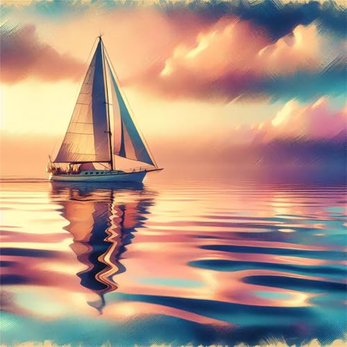 1000 Teile Puzzle für Erwachsene mit Ozean-Segelboot-Landschaft Puzzles, EIN Herausforderndes Rätsel,Puzzles für Die Ganze Familie,1000 DIY Kunst Puzzle Home Dekoration Geschenke von Yeecer