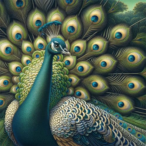 1000 Teile Puzzle für Erwachsene mit Pfau Tier Puzzles, EIN Herausforderndes Rätsel,Puzzles für Die Ganze Familie,1000 DIY Kunst Puzzle Home Dekoration Geschenke von Yeecer