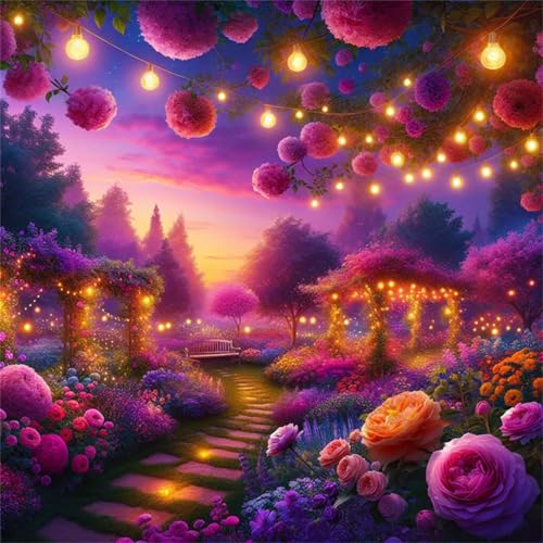 1000 Teile Puzzle für Erwachsene mit Sommernachtsgarten Puzzles, EIN Herausforderndes Rätsel,Puzzles für Die Ganze Familie,1000 DIY Kunst Puzzle Home Dekoration Geschenke von Yeecer