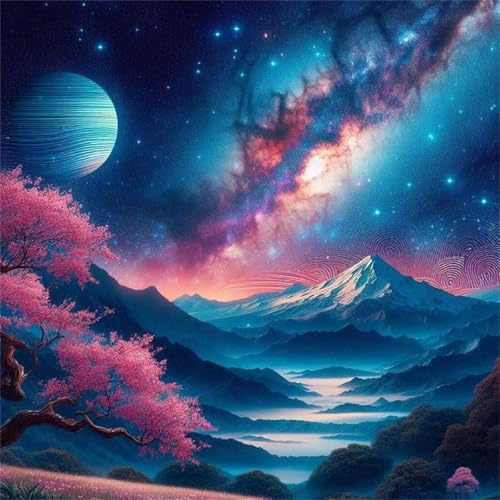 1000 Teile Puzzle für Erwachsene mit Sternenhimmel Berglandschaft Puzzles, EIN Herausforderndes Rätsel,Puzzles für Die Ganze Familie,1000 DIY Kunst Puzzle Home Dekoration Geschenke von Yeecer
