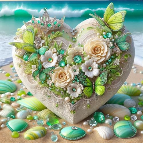 1000 Teile Puzzle für Erwachsene mit Strand Steine Herz Blumen Puzzles, EIN Herausforderndes Rätsel,Puzzles für Die Ganze Familie,1000 DIY Kunst Puzzle Home Dekoration Geschenke von Yeecer