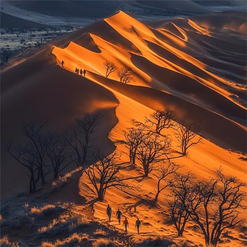 1000 Teile Puzzle für Erwachsene mit Wüstenwandererlandschaft Puzzles, EIN Herausforderndes Rätsel,Puzzles für Die Ganze Familie,1000 DIY Kunst Puzzle Home Dekoration Geschenke von Yeecer