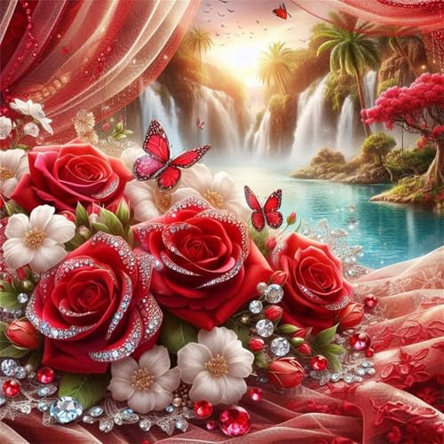 120 Teile Puzzle für Erwachsene mit Rote Rosenlandschaft Puzzles, EIN Herausforderndes Rätsel,Puzzles für Die Ganze Familie,120 DIY Kunst Puzzle Home Dekoration Geschenke 120 Teile Puzzle für Erwachsene mit Rote Rosenlandschaft Puzzles, EIN Herausforderndes Rätsel,Puzzles für Die Ganze Familie,120 DIY Kunst Puzzle Home Dekoration Geschenke von Yeecer