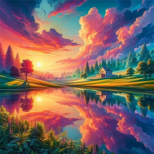 120 Teile Puzzle für Erwachsene mit Sonnenuntergang am See Puzzles, EIN Herausforderndes Rätsel,Puzzles für Die Ganze Familie,120 DIY Kunst Puzzle Home Dekoration Geschenke 120 Teile Puzzle für Erwachsene mit Sonnenuntergang am See Puzzles, EIN Herausforderndes Rätsel,Puzzles für Die Ganze Familie,120 DIY Kunst Puzzle Home Dekoration Geschenke von Yeecer
