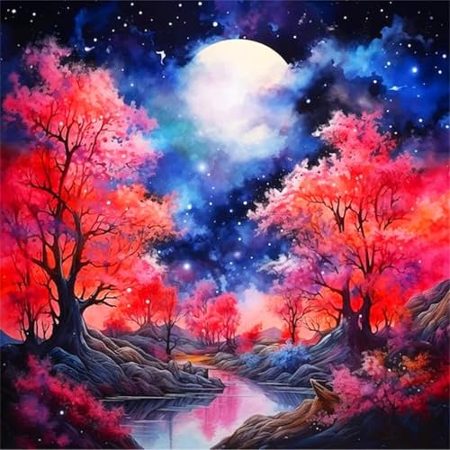 200 Teile Puzzle für Erwachsene mit Roter Baummond Puzzles, EIN Herausforderndes Rätsel, 200 Puzzles für Die Ganze Familie, DIY Kunst Puzzle Home Dekoration Geschenke von Yeecer